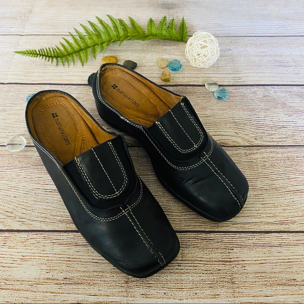 Naturalizer Allia Womens Leather Shoes Mules